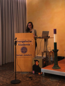 Mitveranstalterin Marie-Charlotte Merscher sprach über KDFB-Perspektiven auf den Synodalen Weg